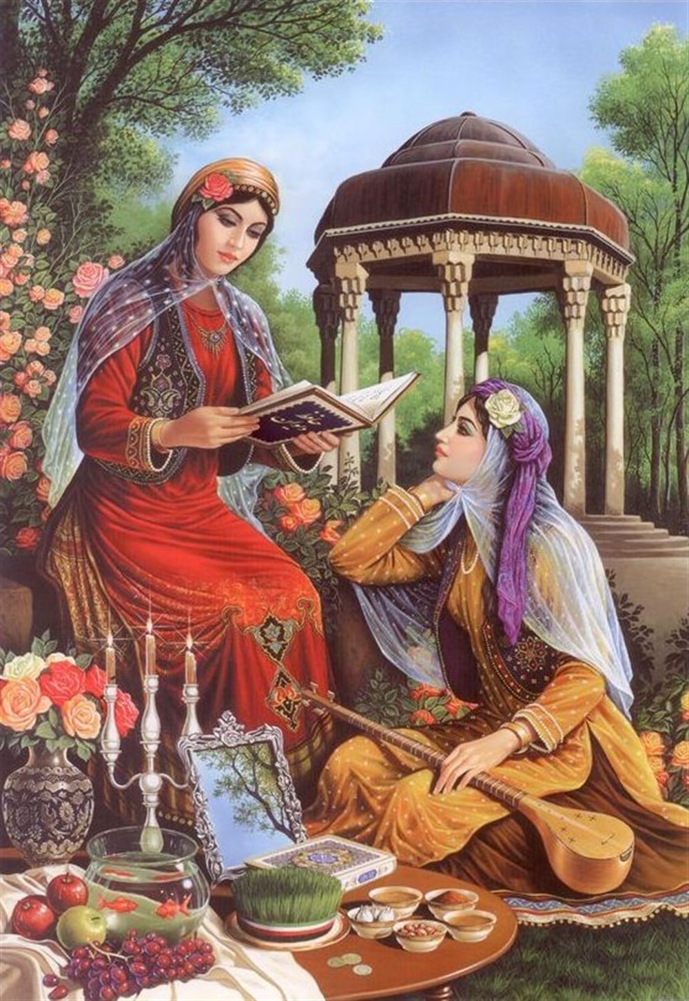 KLASİKMarcel Sanat Elmas Mozaik Tablo & Diamond Painting TurkeyM20176672Bahçedeki Kadınlar Marcel Sanat Elmas Mozaik Tablo 53x72cm