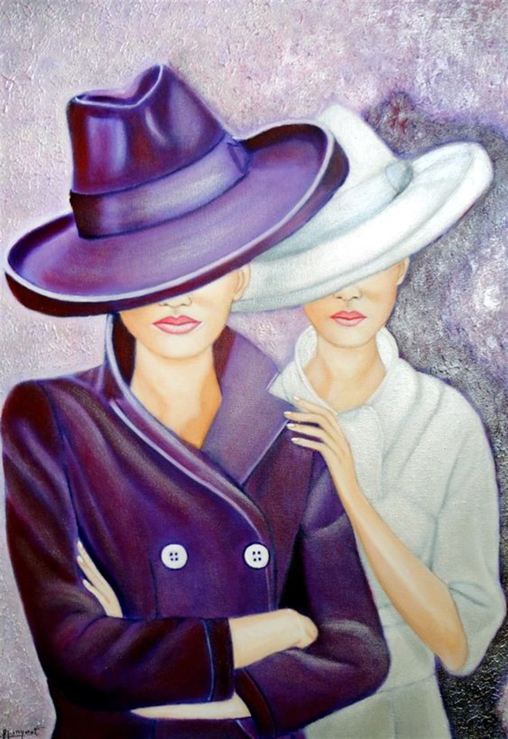 KÜÇÜK Marcel Sanat Elmas Mozaik Tablo & Diamond Painting TurkeyM20173957İki Şık Bayan Marcel Sanat Elmas Mozaik Tablo 25x36cm