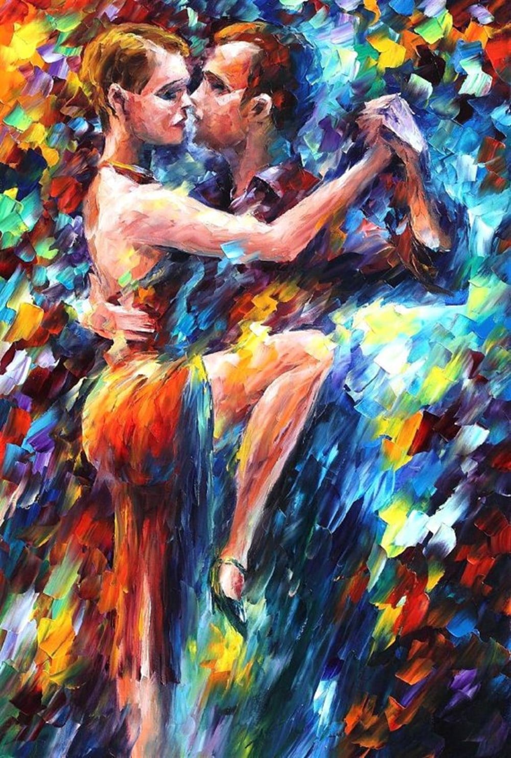 Leonid Afremov Tango Elmas Mozaik Tablo 35x50cm