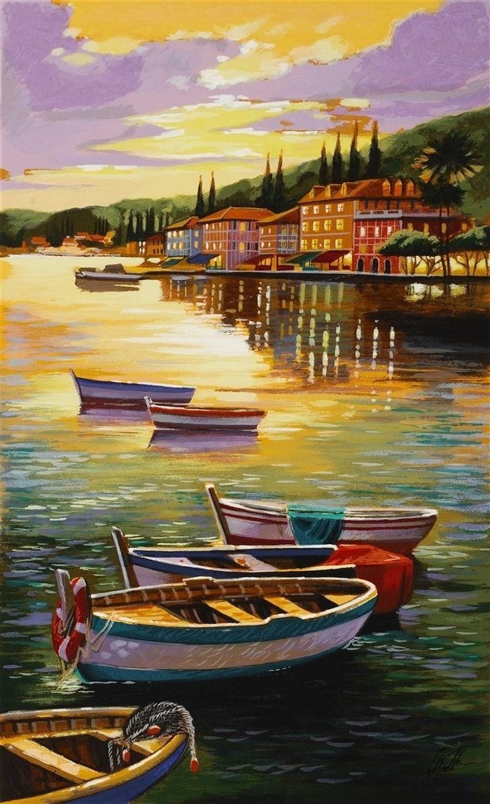 Manzara Elmas Mozaik Tablo 30x51cm