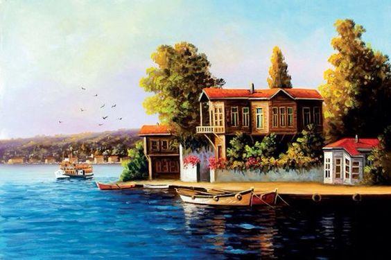 MANZARAMarcel Sanat Elmas Mozaik Tablo & Diamond Painting TurkeyM20176743İstanbul 75x50cm MARCEL SANAT Elmas Mozaik Tablo M20176743