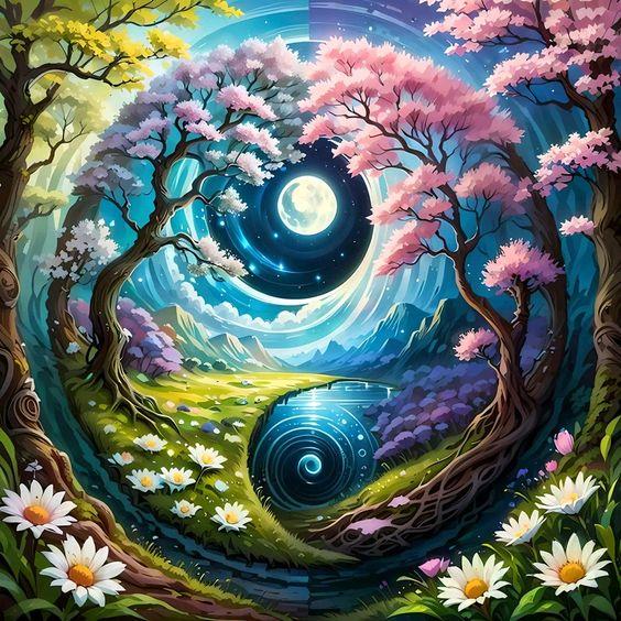 MANZARAMarcel Sanat Elmas Mozaik Tablo & Diamond Painting TurkeyM20176858Yin Yang 55x55cm-Marcel Sanat Elmas Mozaik Tablo