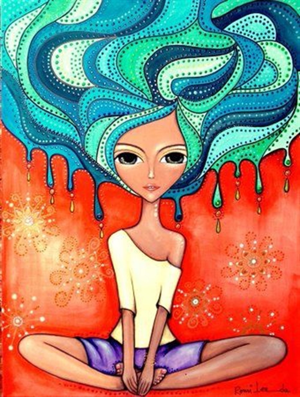 Marcel Kristal Modern Serisi Yoga Zamanı Elmas Mozaik Tablo 41x53cm