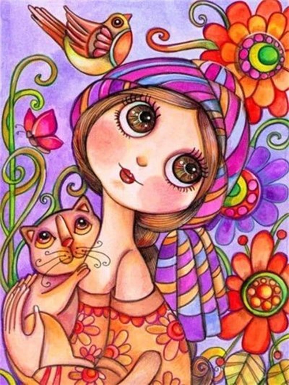 Marcel Sanat Elmas Mozaik Tablo (46x61)