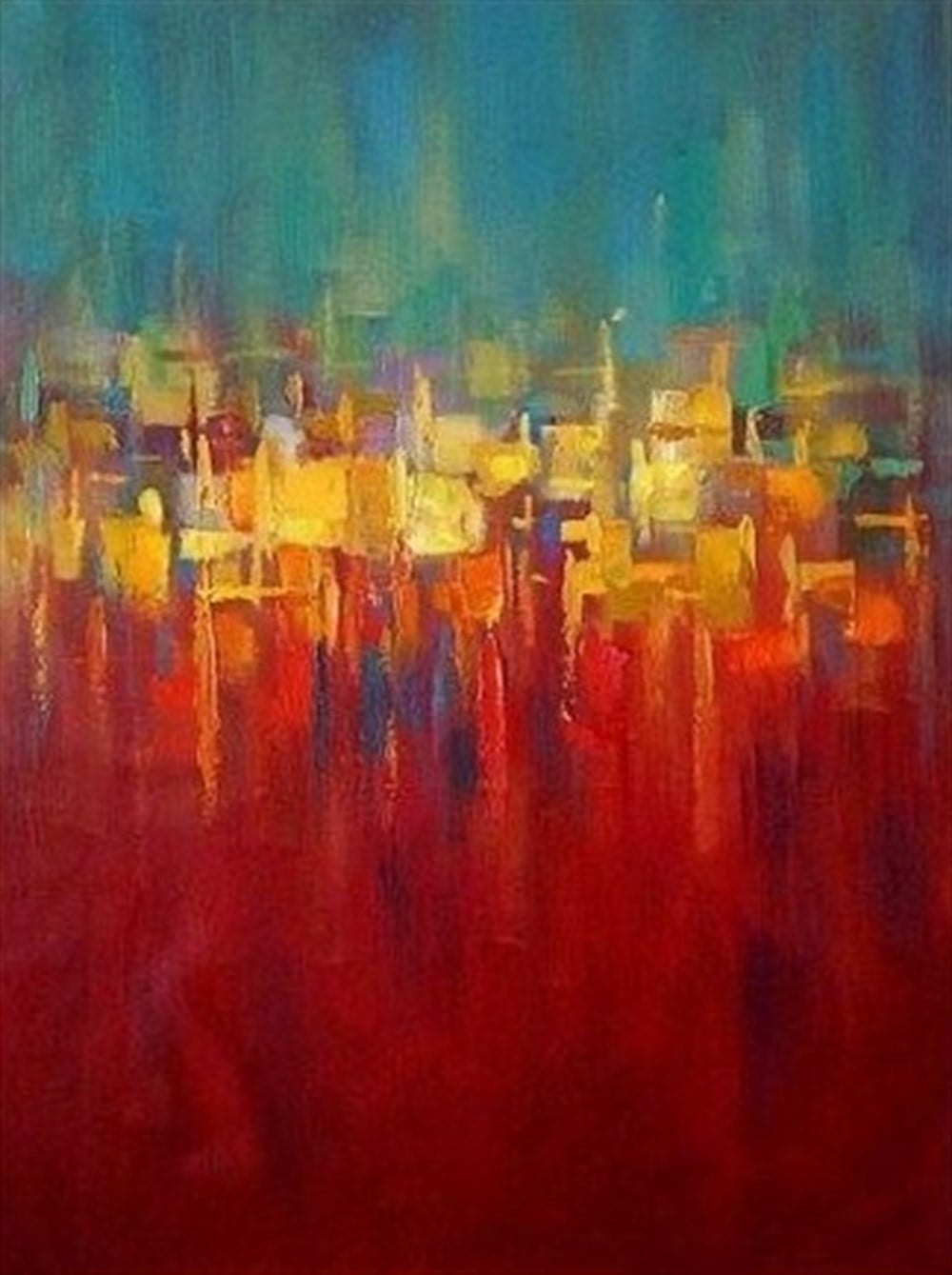 Marcel Sanat Modern Serisi 48x69 Kare Taş Elmas Mozaik Tablo