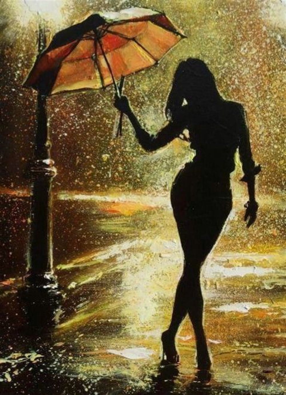 MODERNMarcel Sanat Elmas Mozaik Tablo & Diamond Painting TurkeyM20174264Yağmur Marcel Sanat Elmas Mozaik Tablo 53X74cm