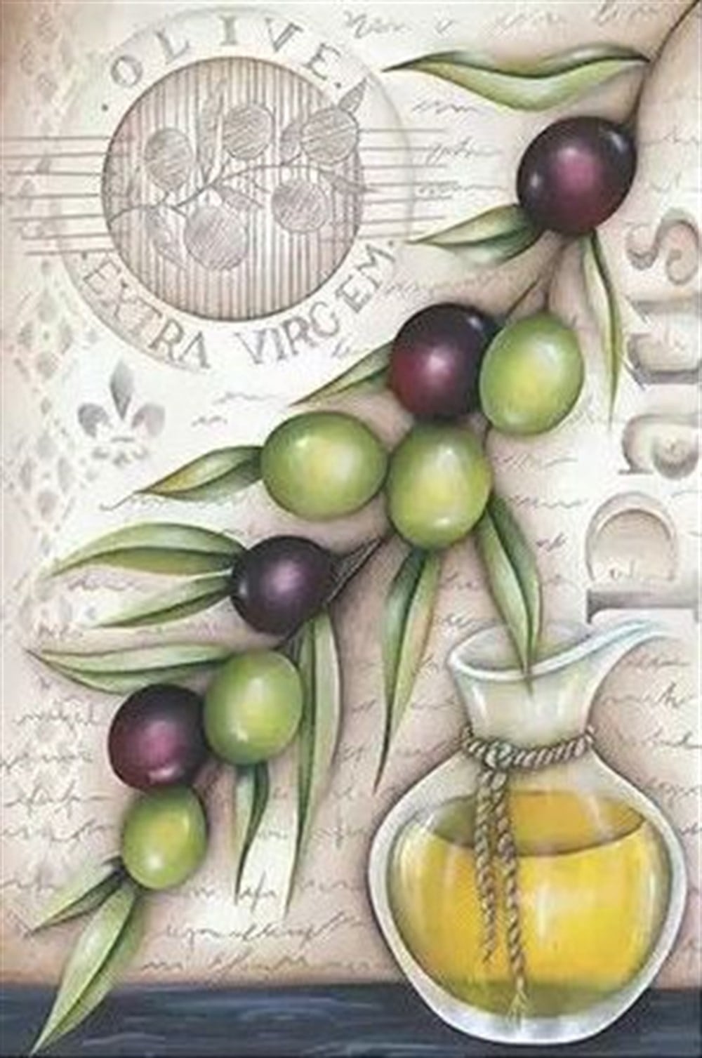 MUTFAKMarcel Sanat Elmas Mozaik Tablo & Diamond Painting TurkeyM20176274Zeytin Ve Zeytinyağı Marcel Sanat Elmas Mozaik Tablo 33x51cm