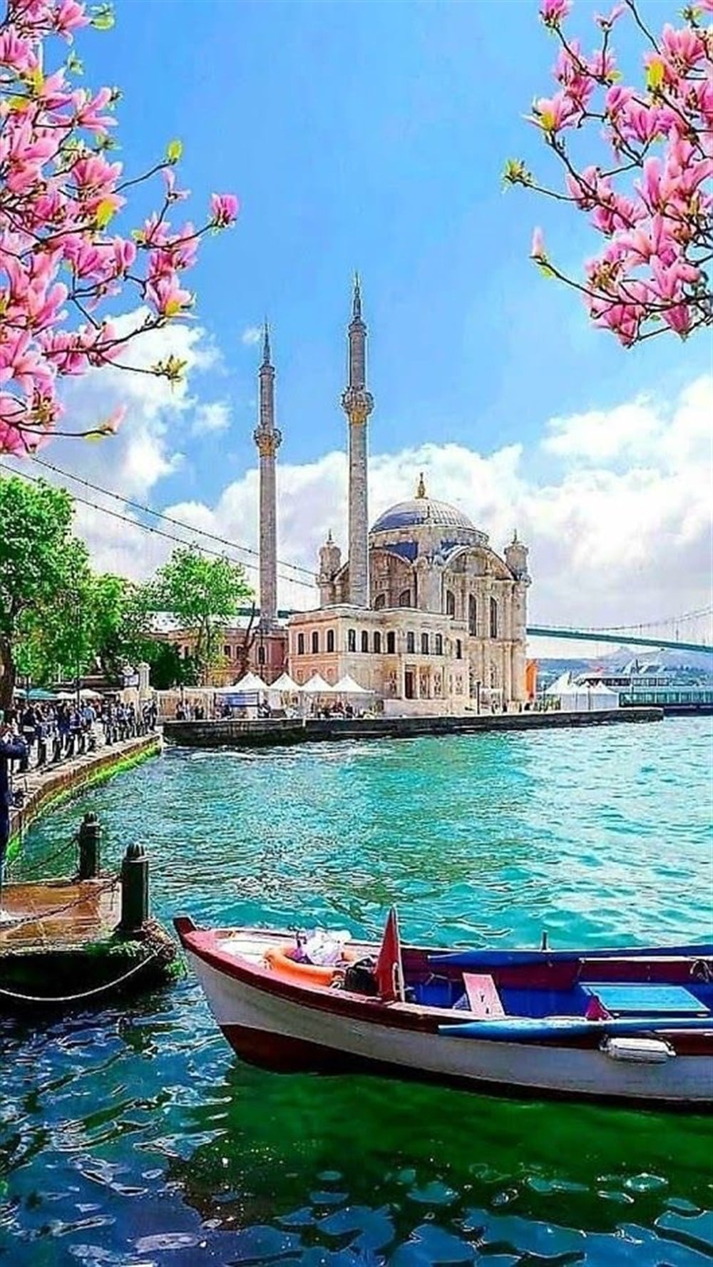 Ortaköy Camii Tablo Elmas Mozaik 41x74cm