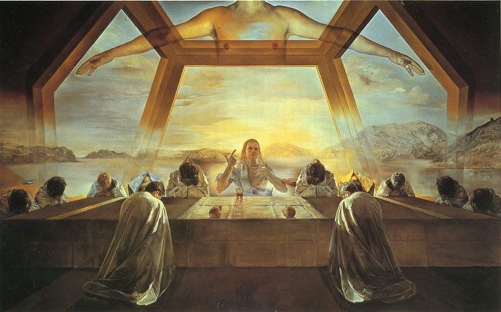 Salvador Dali Son Akşam Yemeği Ayini 81x51cm