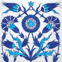 DESENMarcel Sanat Elmas Mozaik Tablo & Diamond Painting TurkeyM20176061Beyaz Zemin Üzerinde Çini Desen Marcel Sanat Elmas Mozaik Tablo 61X61cm