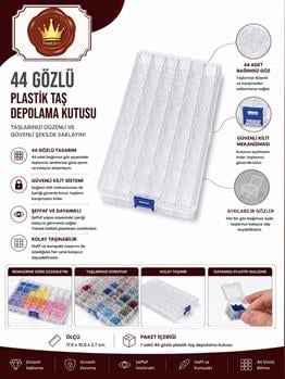 MARCEL 44 Gözlü Plastik Taş Düzenliyici Kutu AKSESUARMarcel Sanat Elmas Mozaik Tablo & Diamond Painting TurkeyM201744GZLŞFFKTUMARCEL 44 Gözlü Plastik Taş Düzenliyici Kutu 