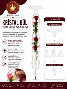 MARCEL Kristal Gül Elmas Mozaik KalemiAKSESUARMarcel Sanat Elmas Mozaik Tablo & Diamond Painting TurkeyM2017KRSTLGLMARCEL Kristal Gül Elmas Mozaik Kalemi