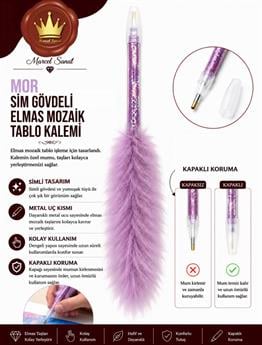 MARCEL Mor Sim Gövdeli ve Tüylü Elmas Mozaik KalemiAKSESUARMarcel Sanat Elmas Mozaik Tablo & Diamond Painting TurkeyM2017MORSMLTYLMARCEL Mor Sim Gövdeli ve Tüylü Elmas Mozaik Kalemi