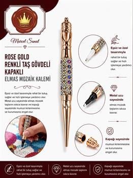 MARCEL Rose Gold Renkli Taş Gövdeli Kapaklı  Elmas Mozaik KalemiAKSESUARMarcel Sanat Elmas Mozaik Tablo & Diamond Painting TurkeyM2017RGLDRTGMARCEL Rose Gold Renkli Taş Gövdeli Kapaklı  Elmas Mozaik Kalemi