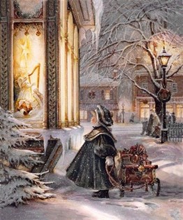 Marcel Sanat Elmas Mozaik Puzzle Tablo Noelde Kızaklı Küçük Kız 51x61 cm 