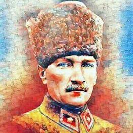 MİLLİMarcel Sanat Elmas Mozaik Tablo & Diamond Painting TurkeyM20176735ATATÜRK 60X60cm Marcel Sanat Elmas 