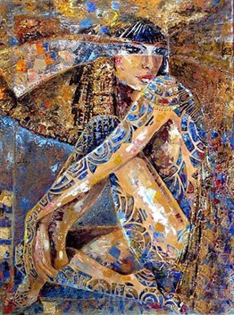 MODERNMarcel Sanat Elmas Mozaik Tablo & Diamond Painting TurkeyM20176421Mısırlı Kadın Marcel Sanat Elmas Mozaik Tablo 58x79cm