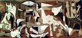 Picasso Guernica Elmas Mozaik Tablo 109x51cm