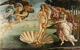The Birth Of Venus- Sandro Botticelli (1445-1510) Elmas Mozaik Tablo 86x56cm