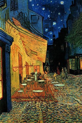 Van Gogh Cafe Terrace At Night Elmas Mozaik Tablo 43x64cm