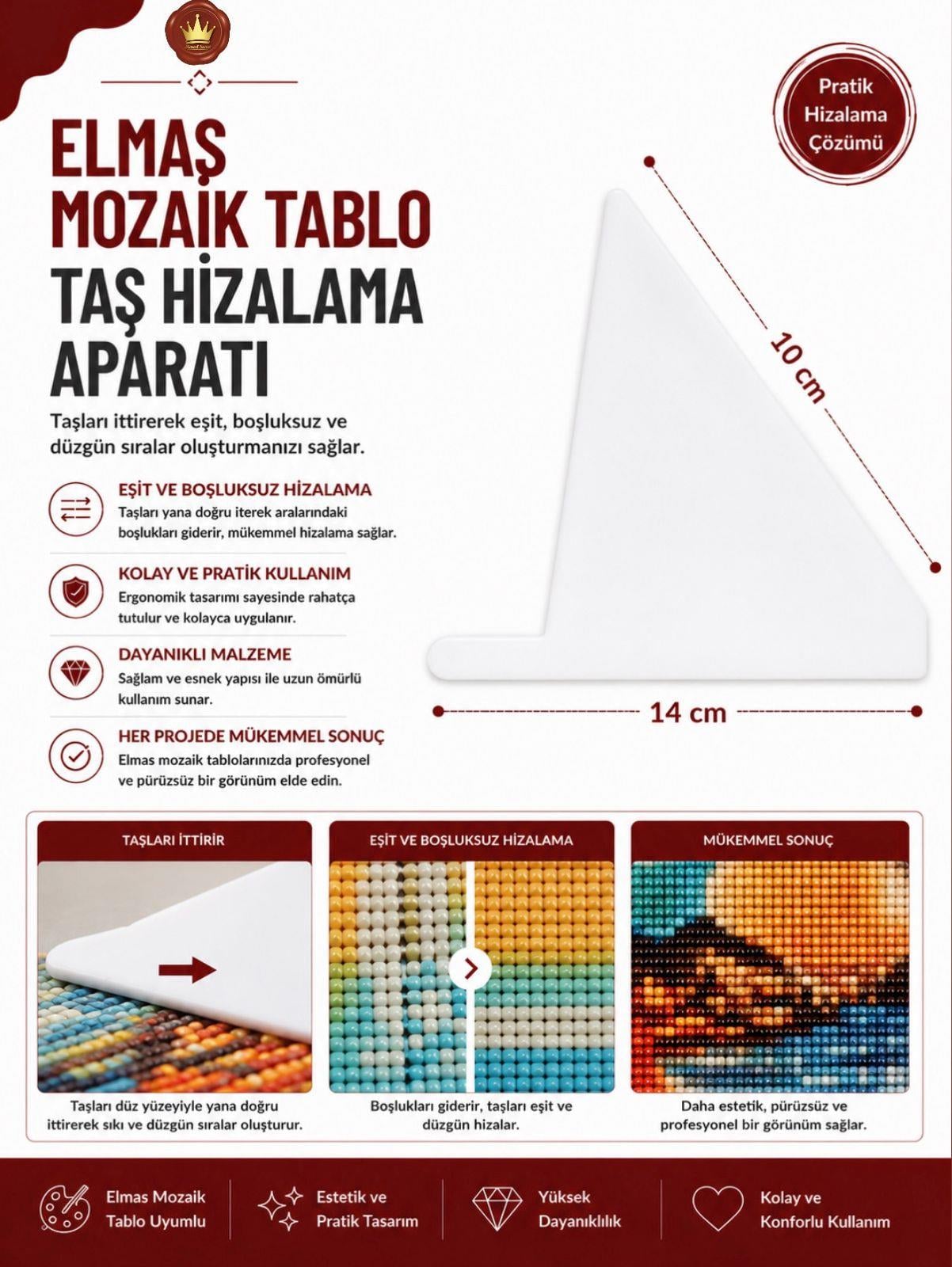AKSESUARMarcel Sanat Elmas Mozaik Tablo & Diamond Painting TurkeyM2017THAPRTMARCEL Taş Hizalama Aparatı