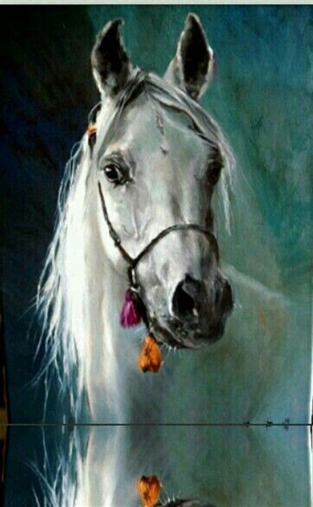 At Güzeli Elmas Mozaik Tablo