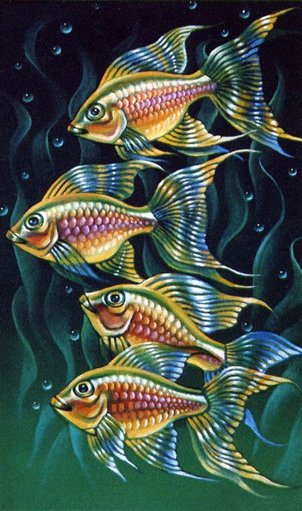 CANLILARMarcel Sanat Elmas Mozaik Tablo & Diamond Painting TurkeyM20173622Tropik Balıklar Marcel Sanat Elmas Mozaik Tablo 41x69cm