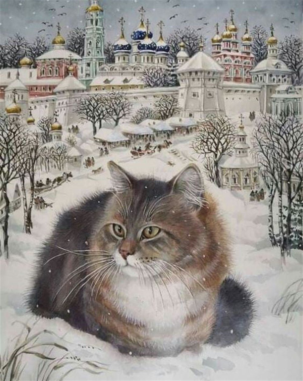 CANLILARMarcel Sanat Elmas Mozaik Tablo & Diamond Painting TurkeyM20173630Karların İçindeki Kedi Marcel Sanat Elmas Mozaik Tablo 56x69cm