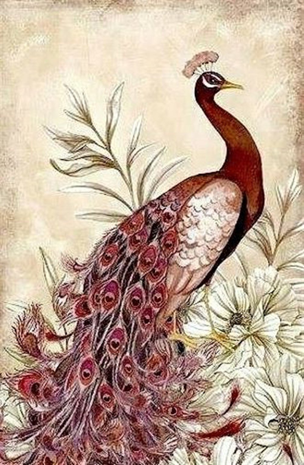 CANLIMarcel Sanat Elmas Mozaik Tablo & Diamond Painting TurkeyM20176683Tavuskuşu Marcel Sanat Elmas Mozaik Tablo 43X66cm 