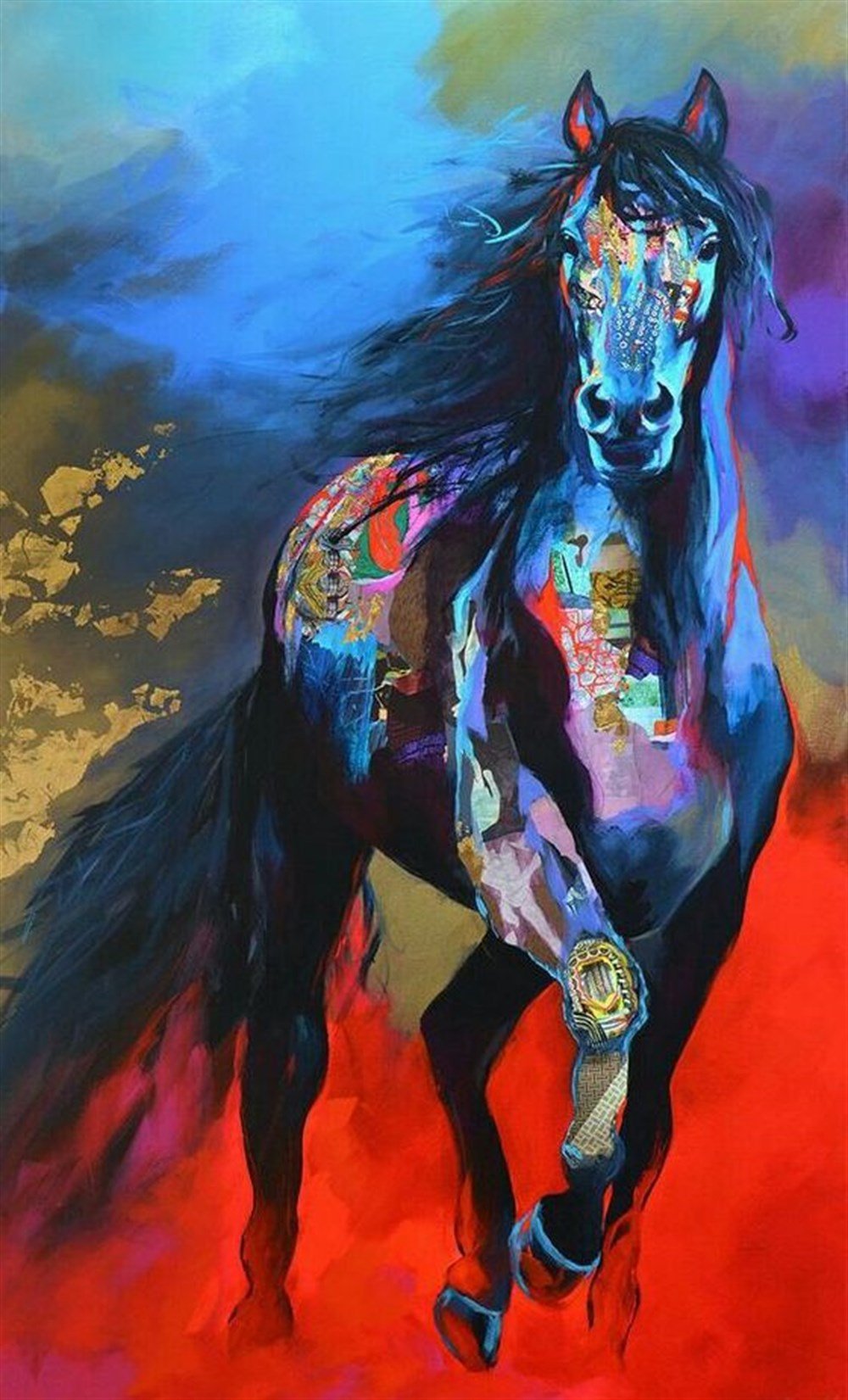 CANLIMarcel Sanat Elmas Mozaik Tablo & Diamond Painting TurkeyM20174266Renkli At Marcel Sanat Elmas Mozaik Tablo 41x69cm