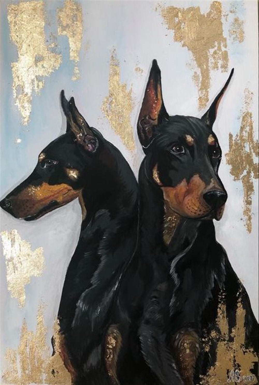 CANLIMarcel Sanat Elmas Mozaik Tablo & Diamond Painting TurkeyM20176368Dobermanlar Marcel Sanat Elmas Mozaik Tablo 41x58cm