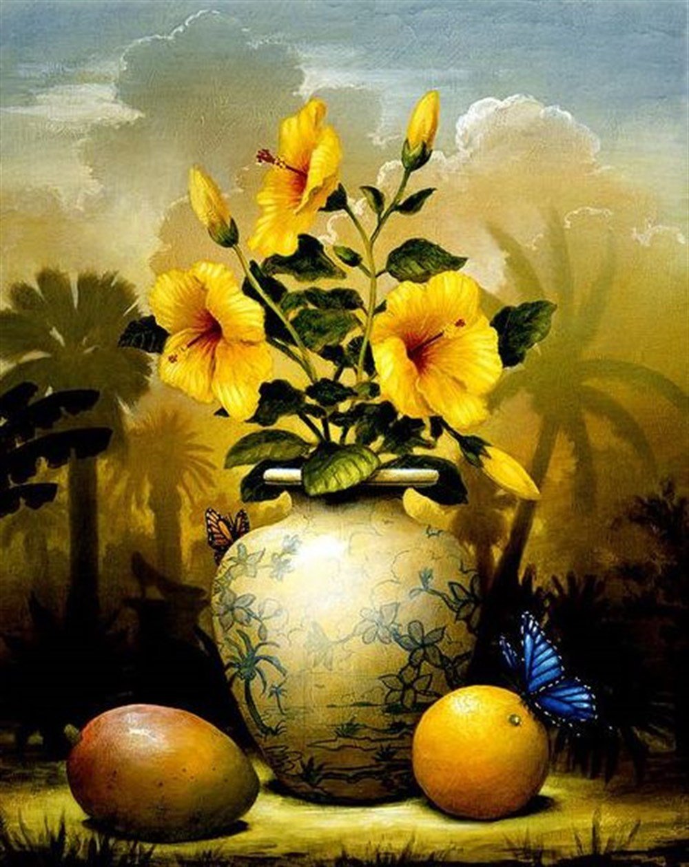 ÇİÇEK-AĞAÇMarcel Sanat Elmas Mozaik Tablo & Diamond Painting TurkeyM20174208Sarı Çiçek Marcel Sanat Elmas Mozaik Tablo 46X58cm