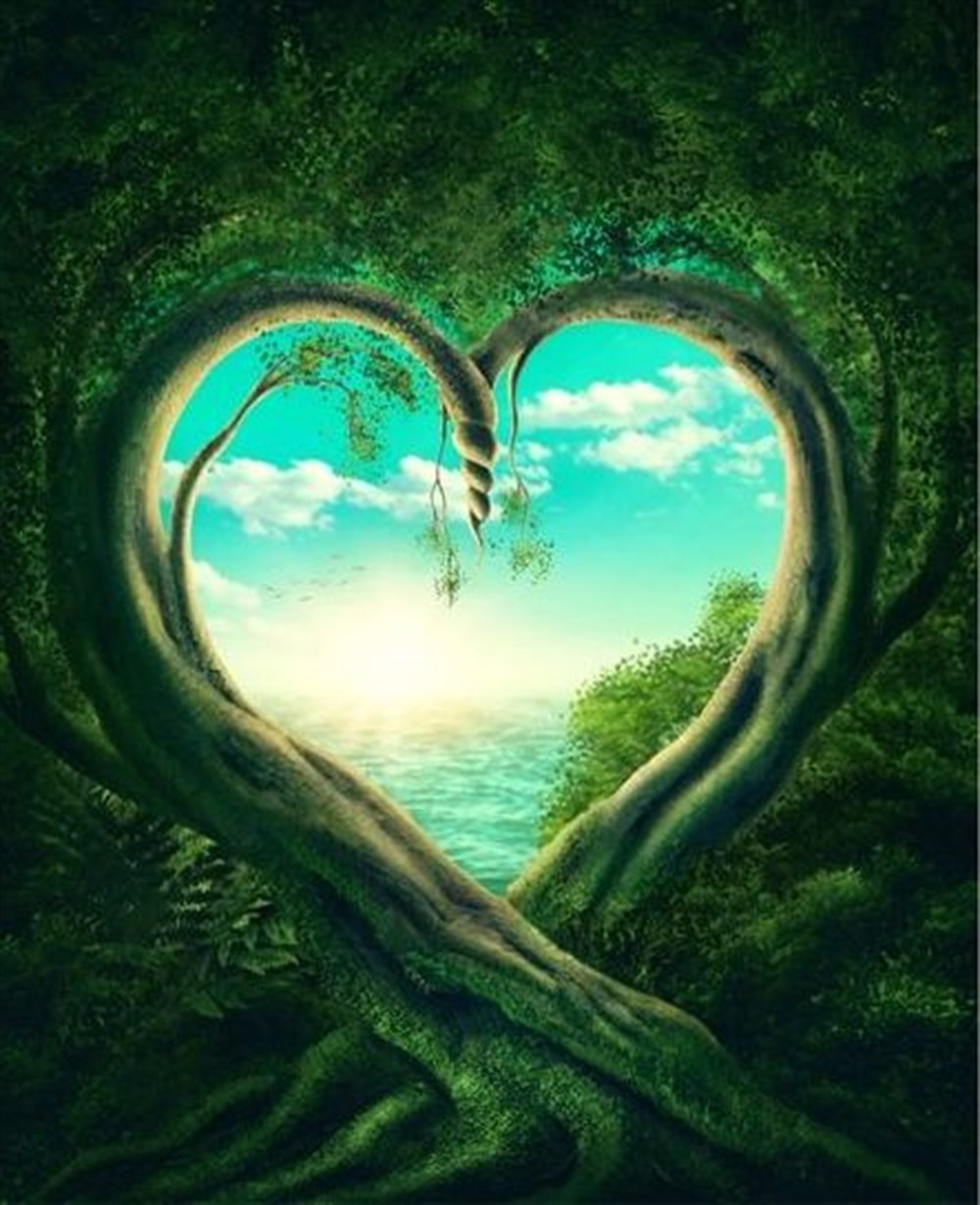 ÇİÇEK-AĞAÇMarcel Sanat Elmas Mozaik Tablo & Diamond Painting TurkeyM20173829Doğanın Kalbi Marcel Sanat Elmas Mozaik Tablo 46x56cm