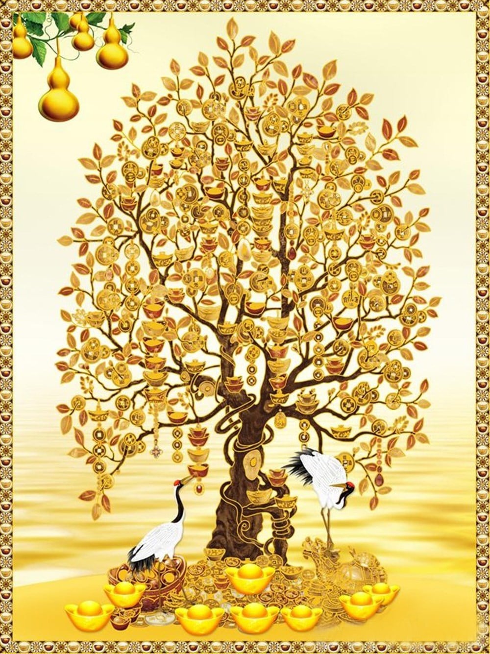 ÇİÇEK-AĞAÇMarcel Sanat Elmas Mozaik Tablo & Diamond Painting TurkeyM20173356Para Ağacı-Bereket Ağacı Marcel Sanat Elmas Mozaik Tablo 56x74 cm