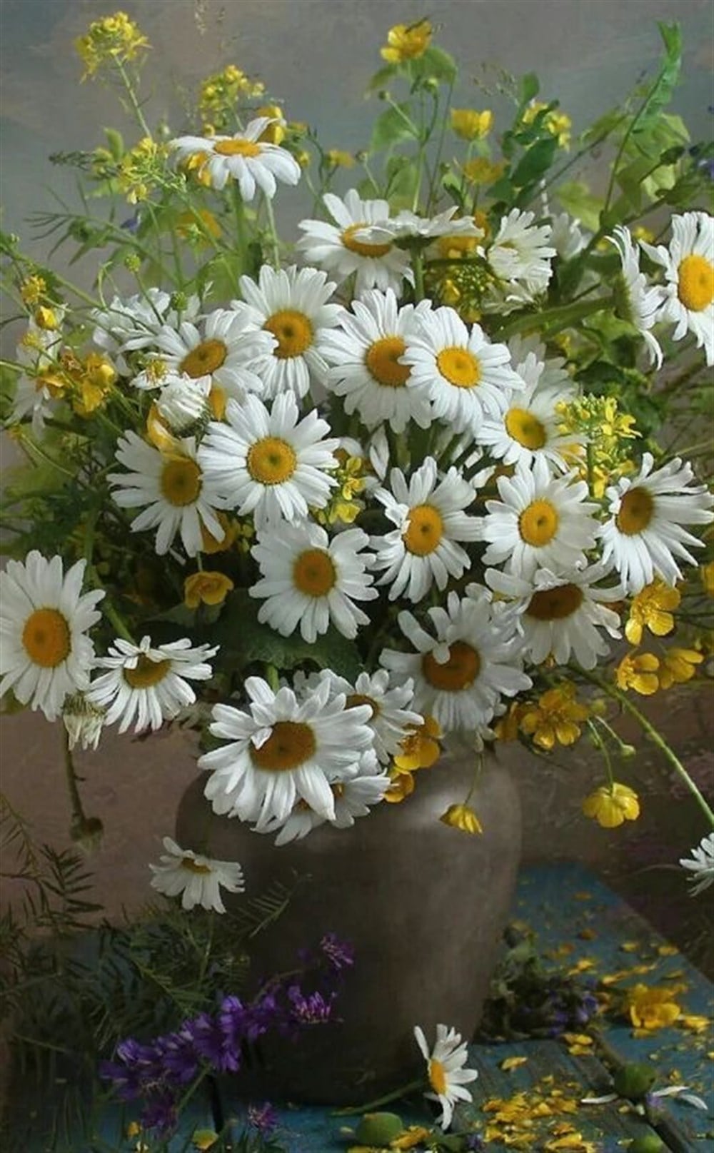 ÇİÇEKMarcel Sanat Elmas Mozaik Tablo & Diamond Painting TurkeyM20173207Vazoda Papatyalar Elmas Mozaik Tablo 37x60cm