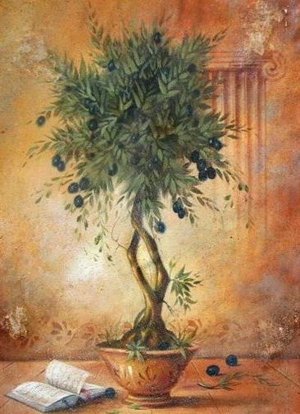 ÇİÇEKMarcel Sanat Elmas Mozaik Tablo & Diamond Painting TurkeyM20176284Zeytin Ağacı Marcel Sanat Elmas Mozaik Tablo 53X76cm