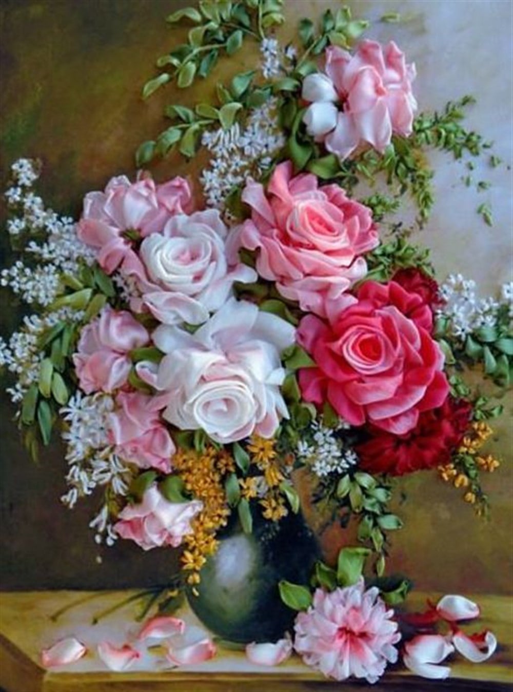 ÇİÇEKMarcel Sanat Elmas Mozaik Tablo & Diamond Painting TurkeyM20176299Mis Kokulu Güller Marcel Sanat Elmas Mozaik Tablo 38x51cm