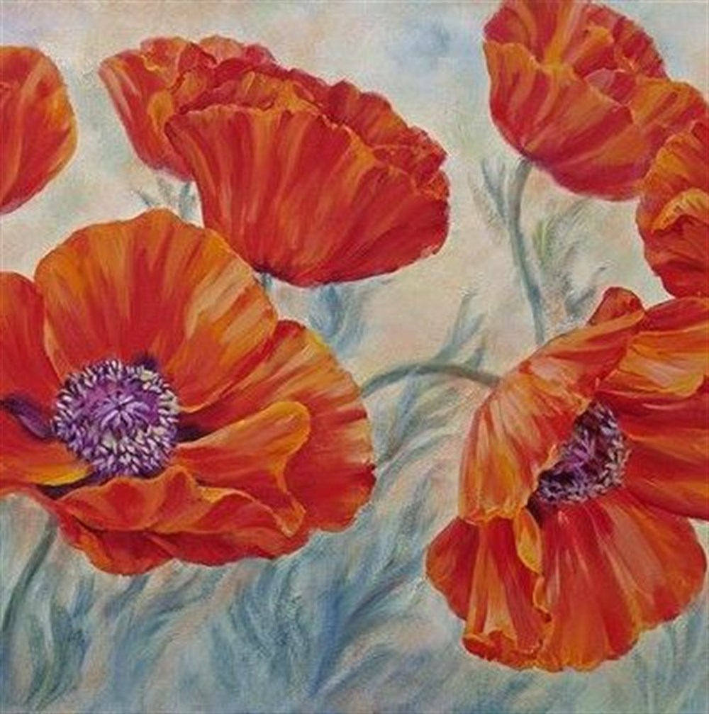 ÇİÇEKMarcel Sanat Elmas Mozaik Tablo & Diamond Painting TurkeyM20176118Zarif Gelincikler Marcel Sanat Elmas Mozaik Tablo 48x51cm