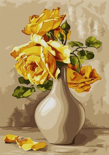 ÇİÇEKMarcel Sanat Elmas Mozaik Tablo & Diamond Painting TurkeyM20176811Sarı Çiçek 41x58cm-Marcel Sanat Elmas Mozaik Tablo