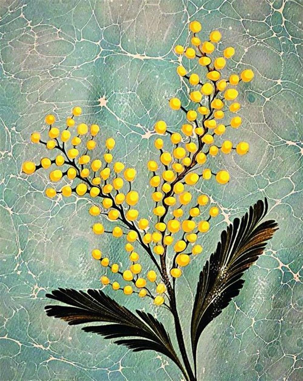 ÇİÇEKMarcel Sanat Elmas Mozaik Tablo & Diamond Painting TurkeyM20176674Sarı Narin Çiçek Marcel Sanat Elmas Mozaik Tablo 48x58cm