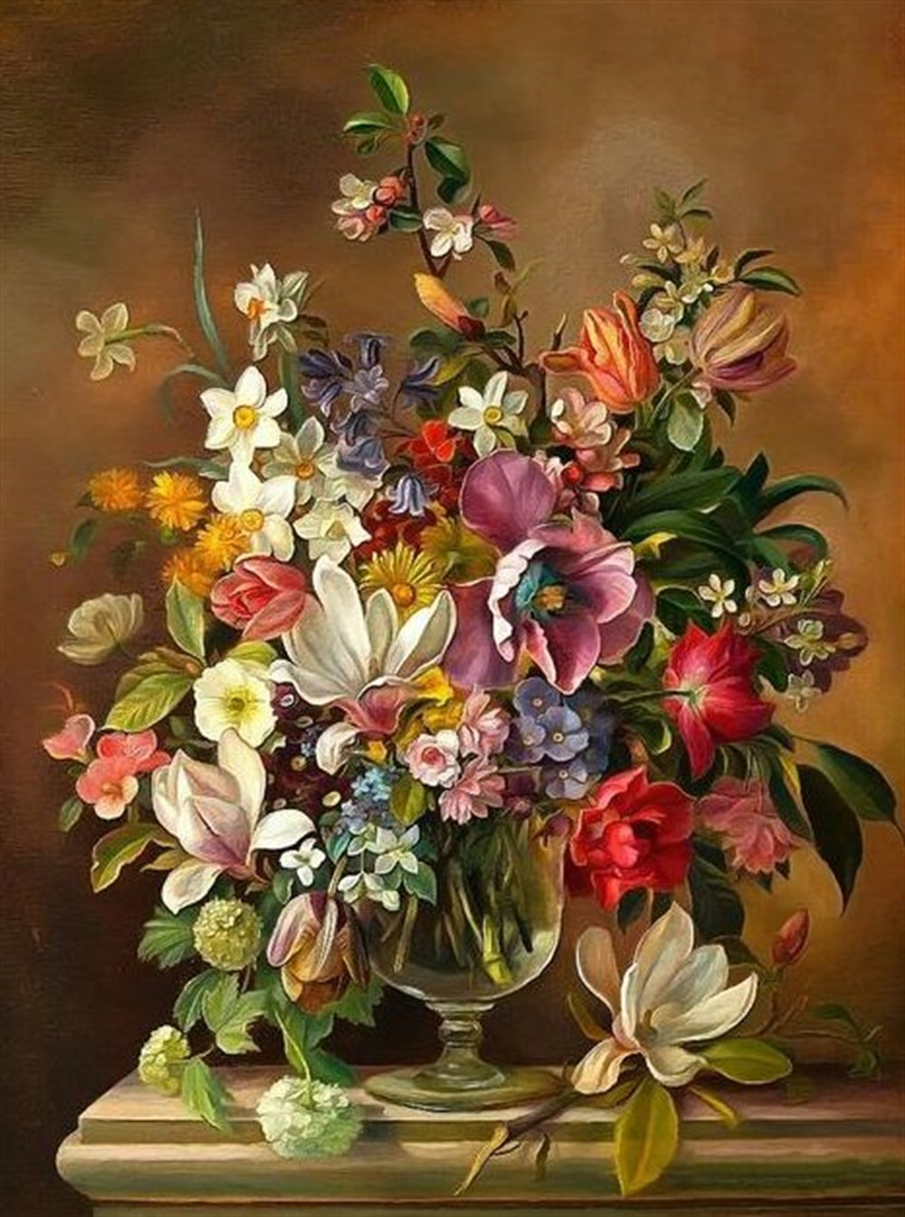 ÇİÇEKMarcel Sanat Elmas Mozaik Tablo & Diamond Painting TurkeyM20176448Rengarenk Çiçekler Marcel Sanat Elmas Mozaik Tablo 46X61cm