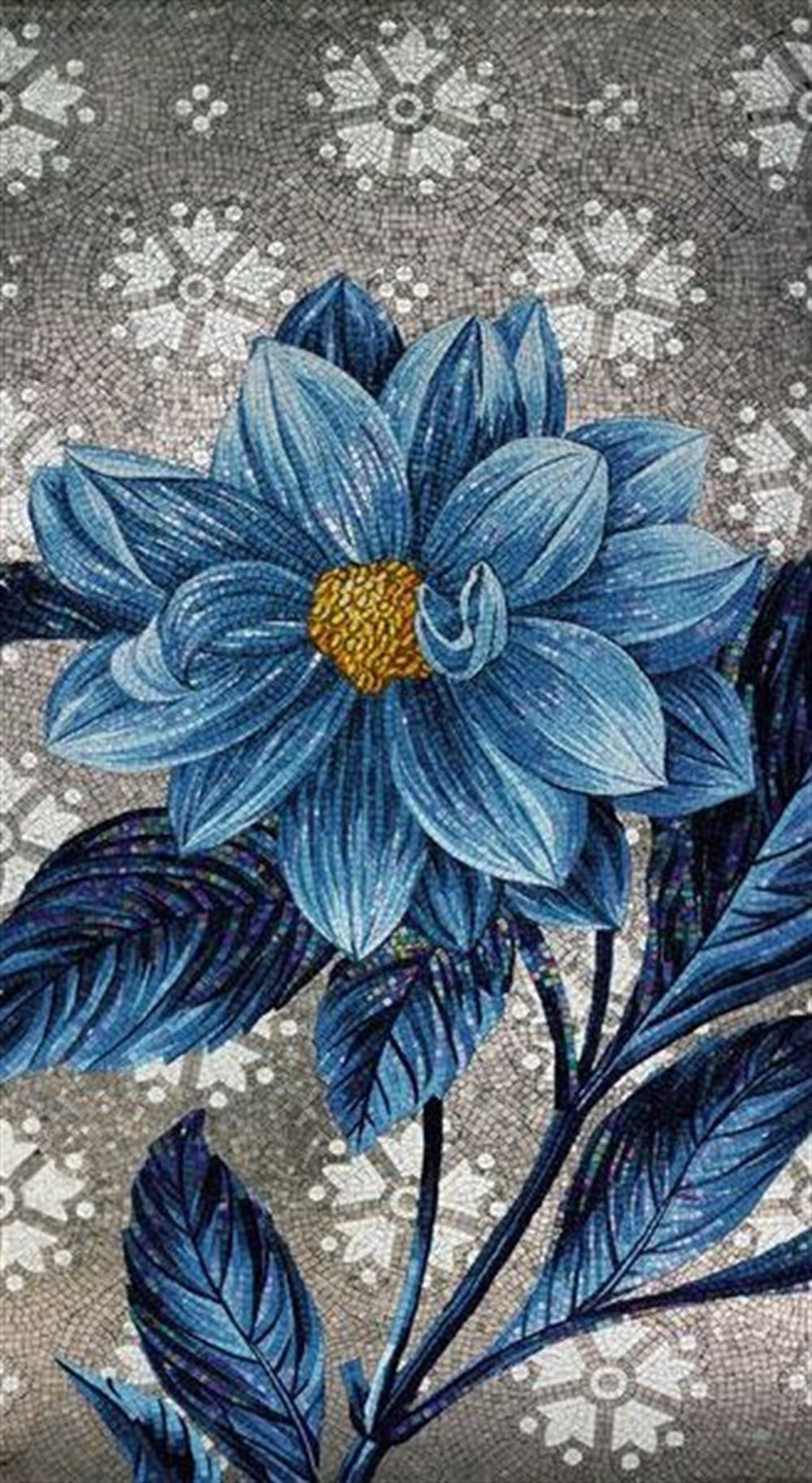 ÇİÇEKMarcel Sanat Elmas Mozaik Tablo & Diamond Painting TurkeyM20176533Mavi Çiçek Marcel Sanat Elmas Mozaik Tablo 41x74cm