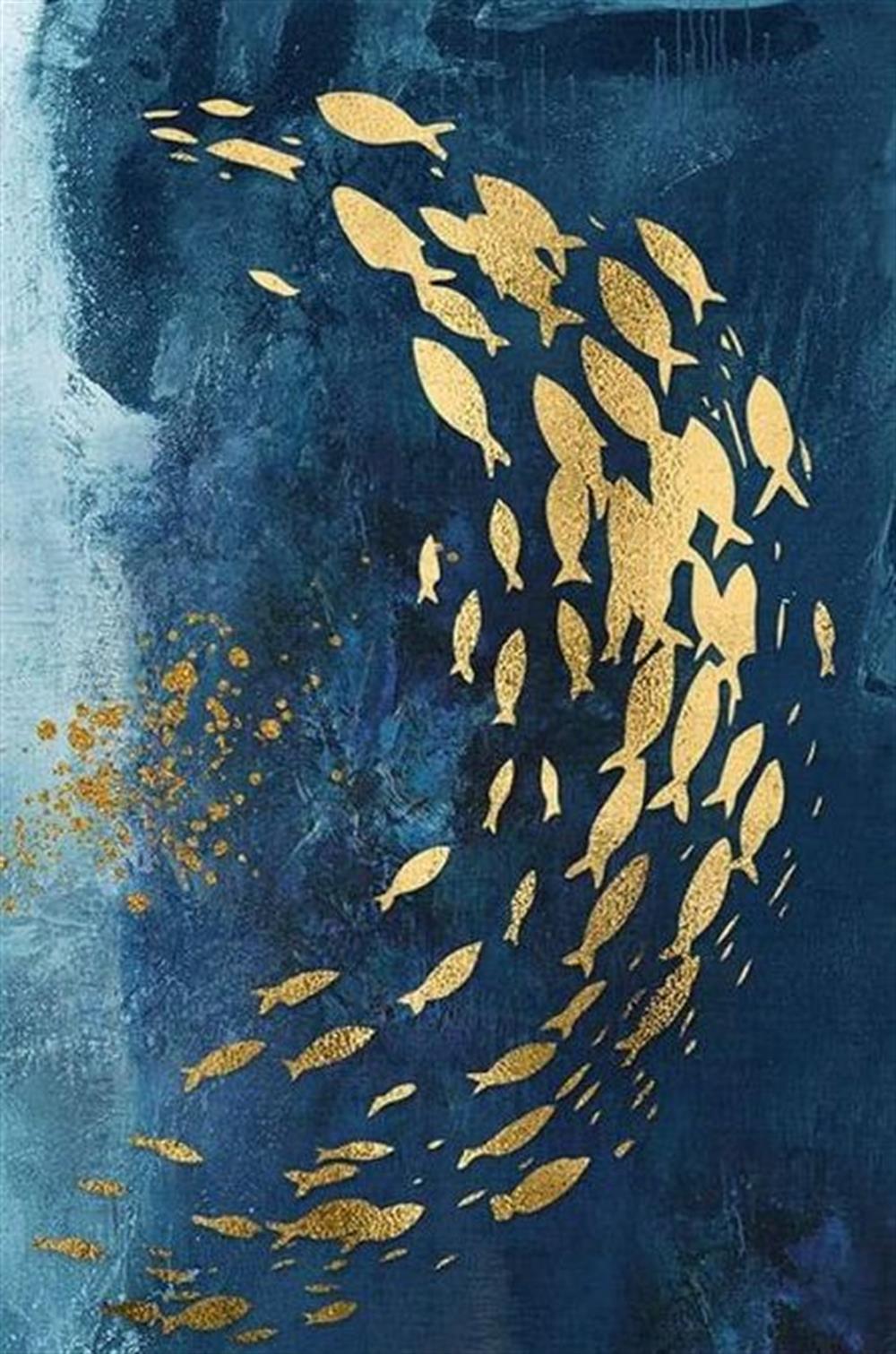 DESENMarcel Sanat Elmas Mozaik Tablo & Diamond Painting TurkeyM20176694Balık Desen 38X58cm-Marcel Sanat Elmas Mozaik Tablo 