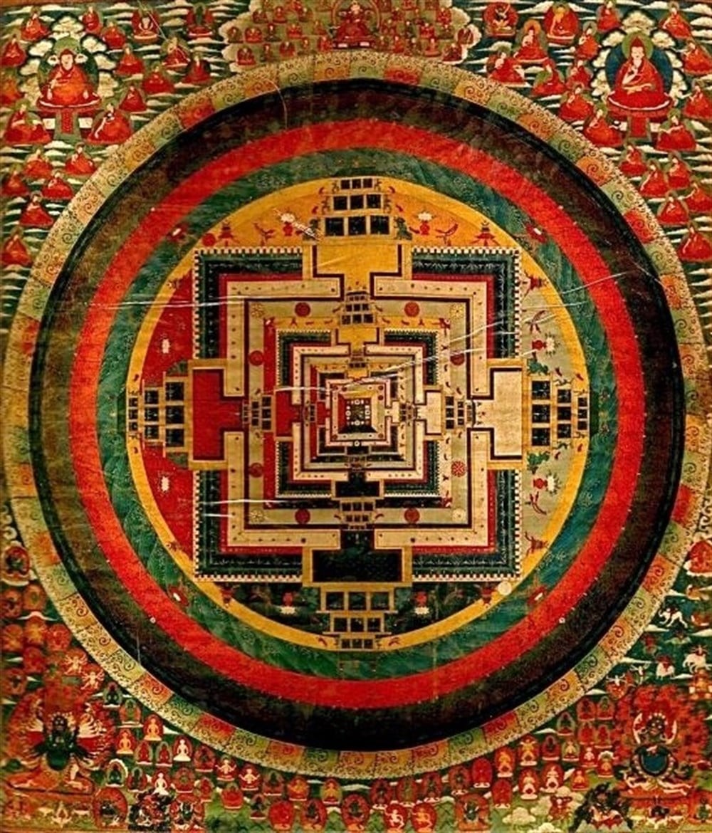 DESENMarcel Sanat Elmas Mozaik Tablo & Diamond Painting TurkeyM20174343Kalachakra Desen Marcel Sanat Elmas Mozaik Tablo 64X74cm