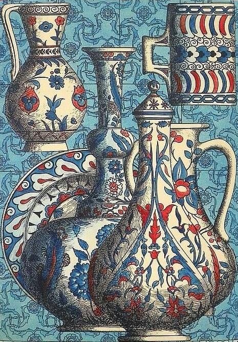 DESENMarcel Sanat Elmas Mozaik Tablo & Diamond Painting TurkeyM20176825Desenli Objeler 57x80cm-Marcel Sanat Elmas Mozaik Tablo