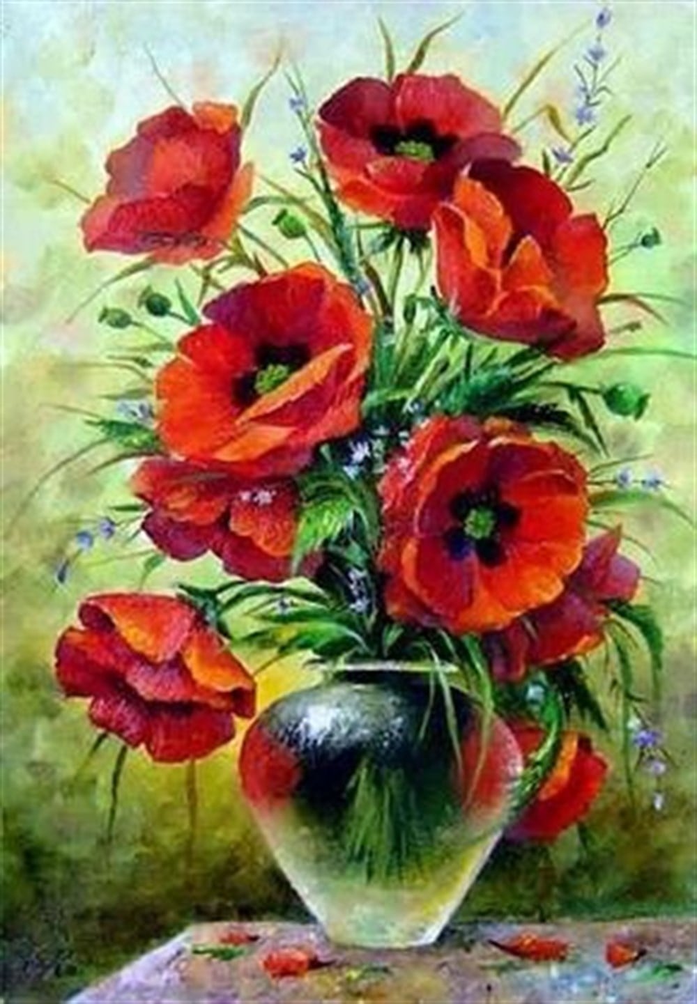 Gelincik Elmas Mozaik Tablo 38x56cm