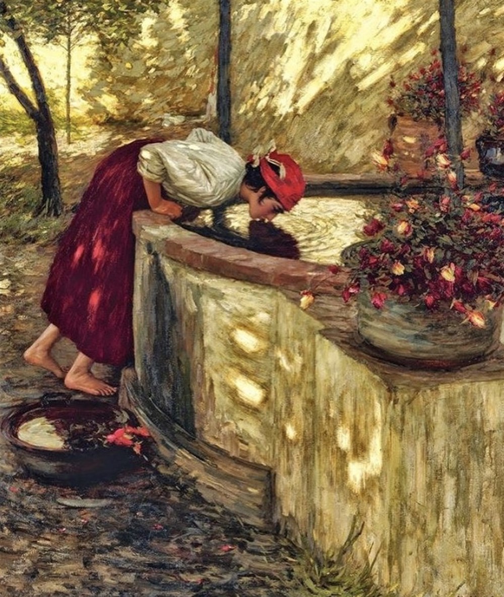 KLASİKMarcel Sanat Elmas Mozaik Tablo & Diamond Painting TurkeyM20176098Havuz Başındaki Kız Marcel Sanat Elmas Mozaik Tablo 58x69cm