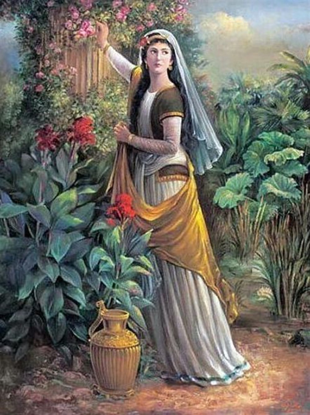 KLASİKMarcel Sanat Elmas Mozaik Tablo & Diamond Painting TurkeyM20176504Çiçek Toplayan Güzel Marcel Sanat Elmas Mozaik Tablo 56X74cm