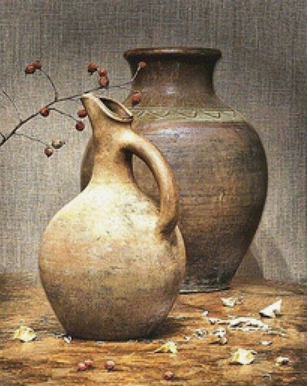 KLASİKMarcel Sanat Elmas Mozaik Tablo & Diamond Painting TurkeyM20176313Toprak Objeler Marcel Sanat Elmas Mozaik Tablo 41x51cm