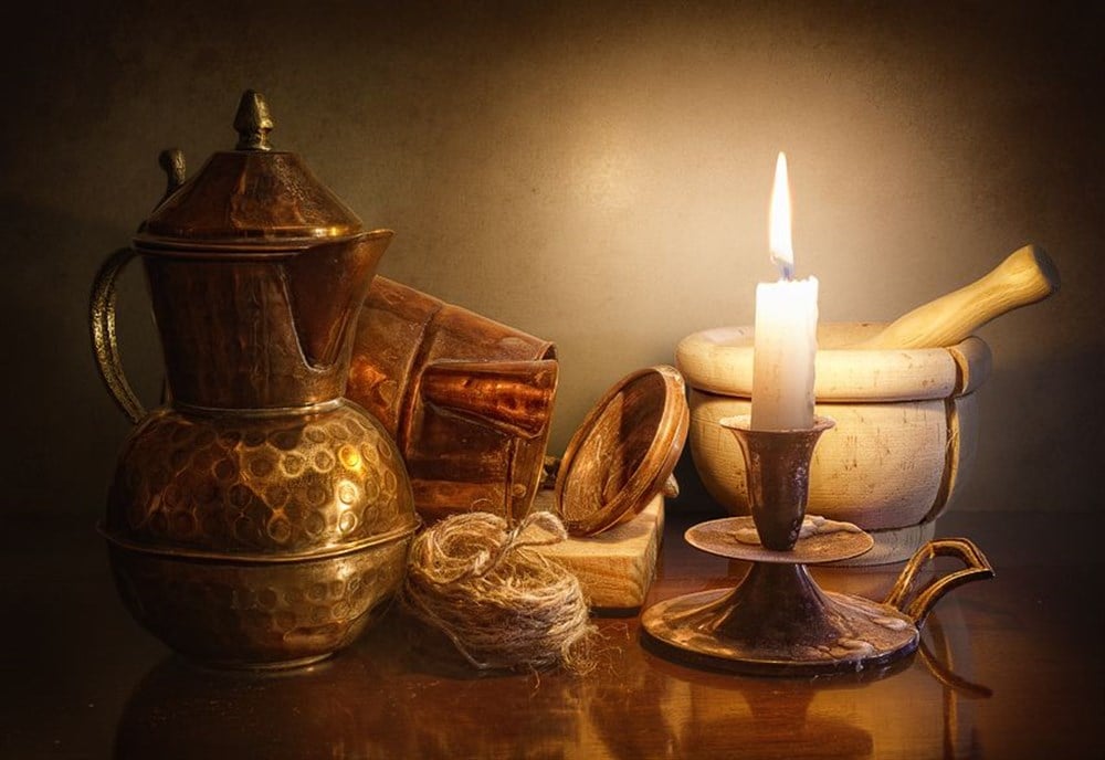 KLASİKMarcel Sanat Elmas Mozaik Tablo & Diamond Painting TurkeyM20173927Bakır Objeler Ve Mum Marcel Sanat Elmas Mozaik Tablo 66x46cm